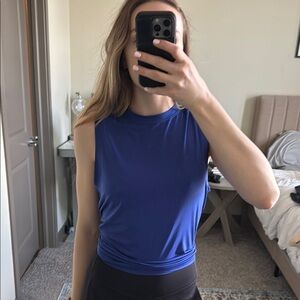 Fabletics blue sleeveless Top